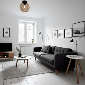 Дизайн интерьера для небольших квартир Scandinavian-style small apartment design-foto.ru 005