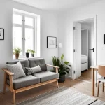 Дизайн интерьера для небольших квартир Scandinavian-style small apartment with light wood MBLPIGF0 design-foto.ru 012