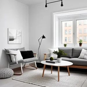 Дизайн интерьера для небольших квартир Scandinavian-style small apartment with light wood MBLPIGF3 design-foto.ru 015