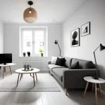 Дизайн интерьера для небольших квартир Scandinavian-style small apartment with neutral co MB0O4TW1 design-foto.ru 017