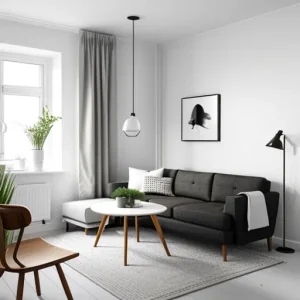 Дизайн интерьера для небольших квартир Scandinavian-style small apartment with neutral co MB0O4TW2 design-foto.ru 018