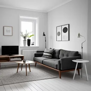 Дизайн интерьера для небольших квартир Scandinavian-style small living room design-foto.ru 033