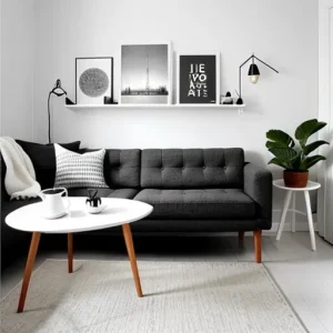 Дизайн интерьера для небольших квартир Scandinavian-style small living room design-foto.ru 034