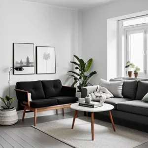 Дизайн интерьера для небольших квартир Scandinavian-style small living room design-foto.ru 035