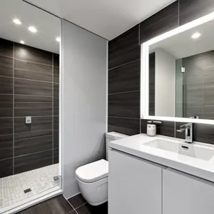 Дизайн интерьера для небольших квартир compact bathroom with modern finishes design-foto.ru 037