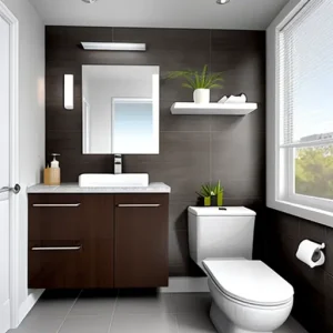 Дизайн интерьера для небольших квартир compact bathroom with modern fixtures design-foto.ru 043