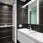 Дизайн интерьера для небольших квартир compact bathroom with sleek fixtures design-foto.ru 045