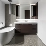 Дизайн интерьера для небольших квартир compact bathroom with sleek fixtures design-foto.ru 046