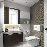 Дизайн интерьера для небольших квартир compact bathroom with sleek fixtures design-foto.ru 047