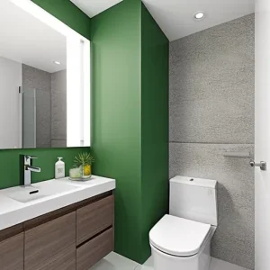 Дизайн интерьера для небольших квартир compact bathroom with sleek shower design-foto.ru 051