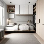 Дизайн интерьера для небольших квартир cozy bedroom in small apartment design-foto.ru 094