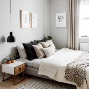 Дизайн интерьера для небольших квартир cozy bedroom in small apartment design-foto.ru 095