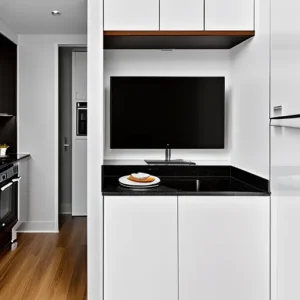 Дизайн интерьера для небольших квартир cozy small apartment kitchen with space-efficient design-foto.ru 109