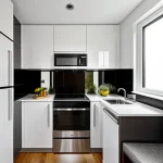 Дизайн интерьера для небольших квартир cozy small apartment kitchen with space-efficient design-foto.ru 111