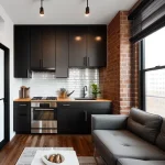 Дизайн интерьера для небольших квартир industrial-style small apartment design-foto.ru 183