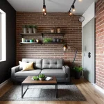 Дизайн интерьера для небольших квартир industrial-style small apartment design-foto.ru 190