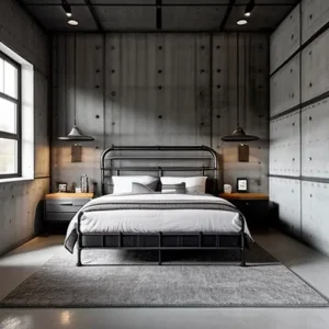 Дизайн интерьера для небольших квартир industrial-style small bedroom design-foto.ru 194