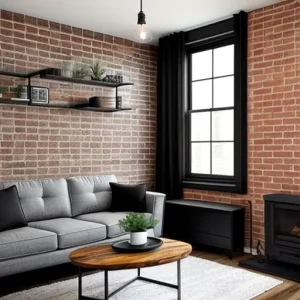 Дизайн интерьера для небольших квартир industrial-style small living room design-foto.ru 196