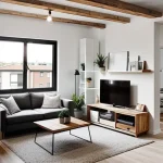 Дизайн интерьера для небольших квартир loft-style small apartment design-foto.ru 234