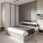 Дизайн интерьера для небольших квартир minimalist small bedroom with built-in storage design-foto.ru 241