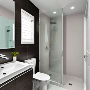 Дизайн интерьера для небольших квартир modern small bathroom with walk-in shower design-foto.ru 268