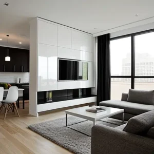 Дизайн интерьера для небольших квартир modern small living room with floor-to-ceiling win M8W0O303 design-foto.ru 287