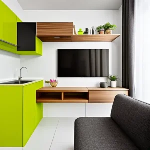 Дизайн интерьера для небольших квартир multifunctional small apartment with foldable furn MAZ5ZL53 design-foto.ru 295