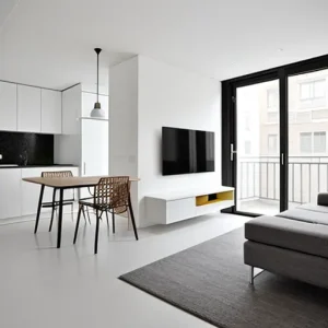 Дизайн интерьера для небольших квартир open-plan small apartment design-foto.ru 299