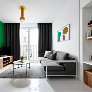 Дизайн интерьера для небольших квартир open-plan small apartment design-foto.ru 305