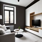 Дизайн интерьера для небольших квартир open-plan small apartment with multifunctional fur MA84AF10 design-foto.ru 308