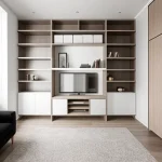 Дизайн интерьера для небольших квартир small apartment with built-in shelving design-foto.ru 346