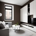 Дизайн интерьера для небольших квартир small apartment with neutral color palette design-foto.ru 348