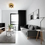 Дизайн интерьера для небольших квартир small apartment with neutral color palette design-foto.ru 349