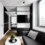 Дизайн интерьера для небольших квартир space-efficient small apartment with foldable furn M8MZ13T3 design-foto.ru 379