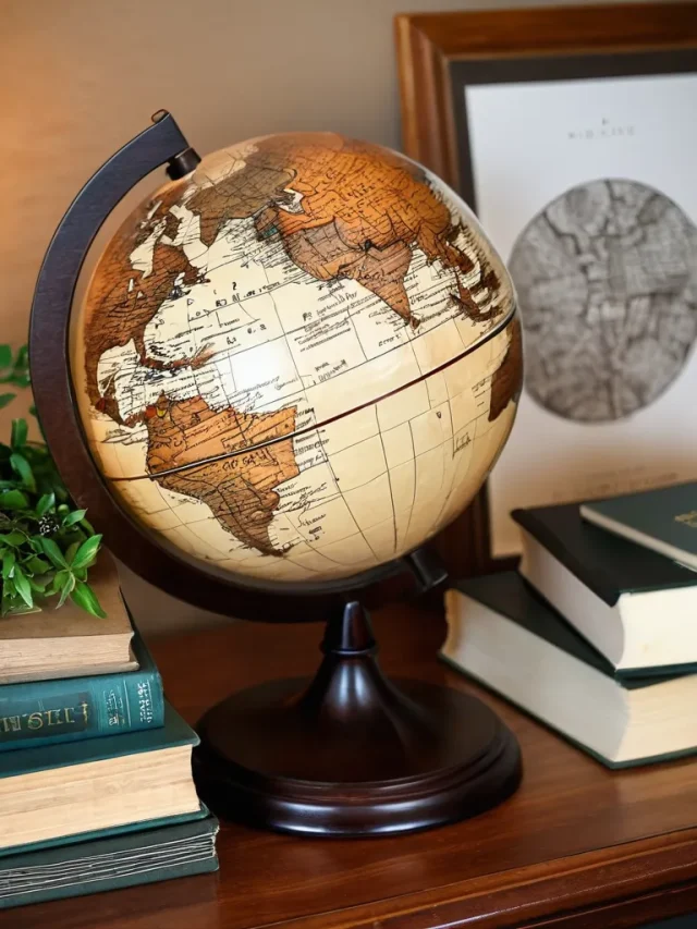 Как вписать в интерьер глобус, карты, компасы