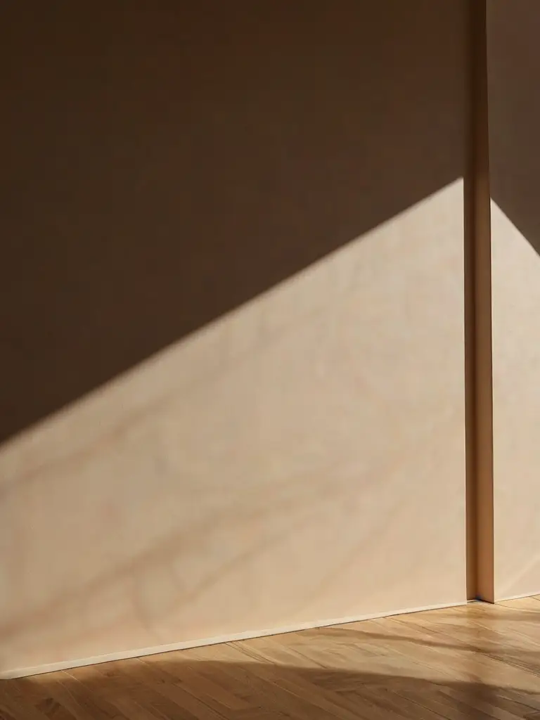 Минималистичный интерьер: игра света и тени на стенах