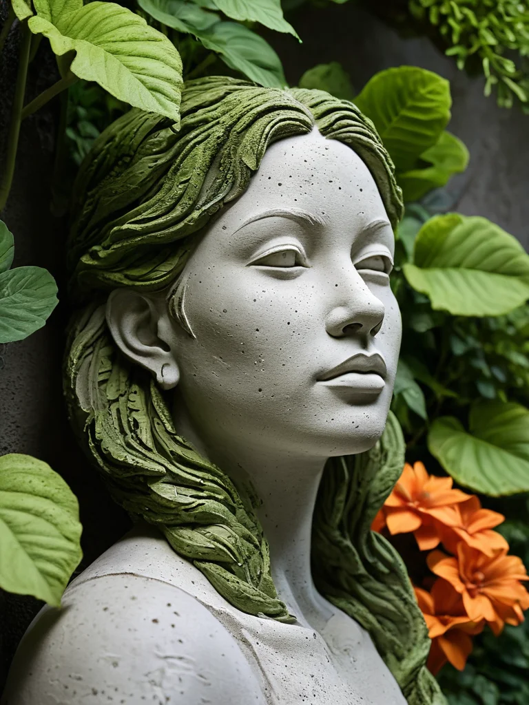 Оригинальные материалы: металл, стекло, бетон в саду - изображение