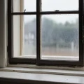 Фотореалистичное изображение сквозняка из пластикового окна, видны холодные потоки воздуха, крупный план, домашняя обстановка, естественное освещение, старый резиновый уплотнитель.
