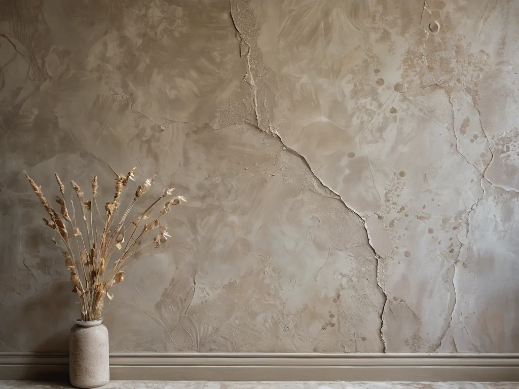 Визуализация распространенных ошибок при шпаклевании стен, таких как трещины и неровности, для предотвращения их в работе.