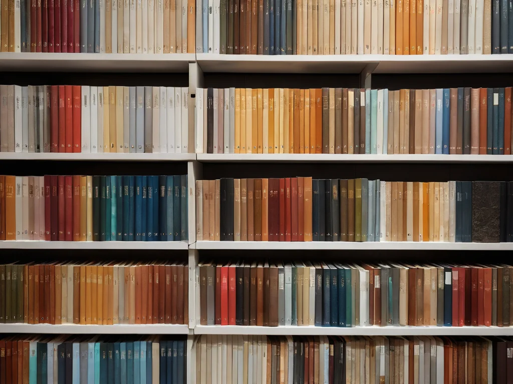 Подборка образцов жидких обоев различных текстур и цветов, аккуратно разложенных для выбора, при студийном освещении.