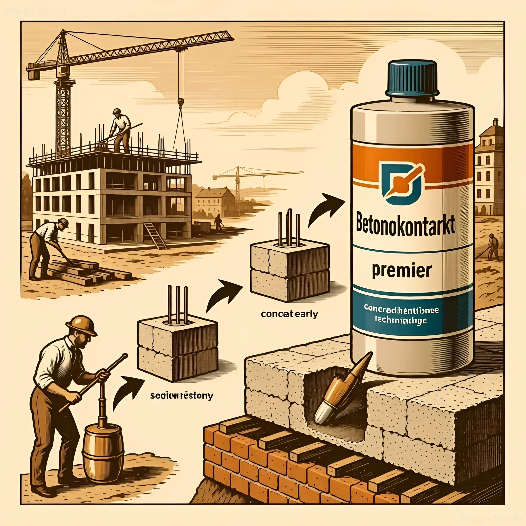 Изображение раздела 'Интересные факты о грунтовке «Бетоноконтакт»: от истории создания до современных технологий' в статье про Грунтовка 