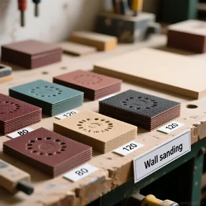 Изображение раздела 'Выбор наждачной бумаги для шлифовки стен: зернистость и ее значение' в статье про Шлифовка стен после шпаклевки: какой наждачкой и к