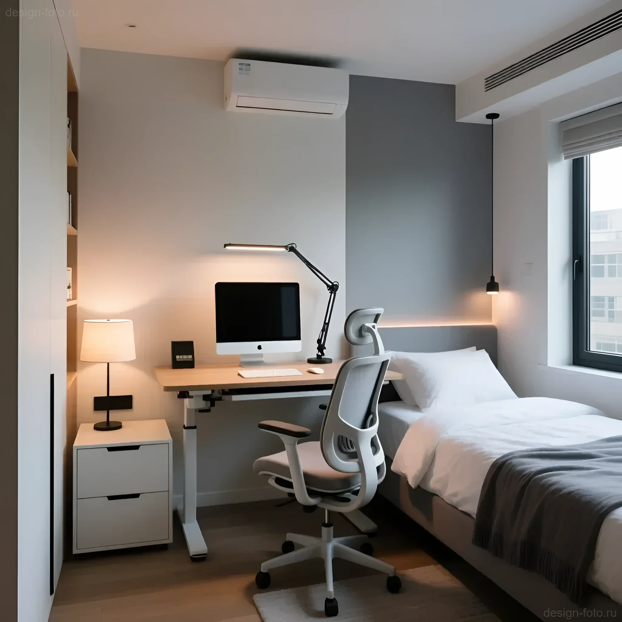 Изображение раздела 'планировка и эргономика: как грамотно организовать пространство для сна и работы' в статье про Зонирование спальни и рабочего места: комфорт и пр